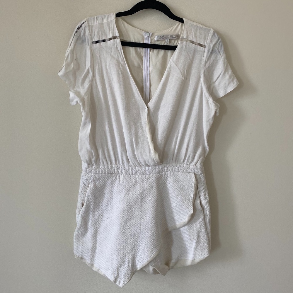 Lovers + Friends Ivory Romper